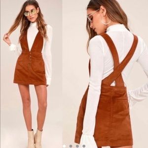Free people old school corduroy overall dress